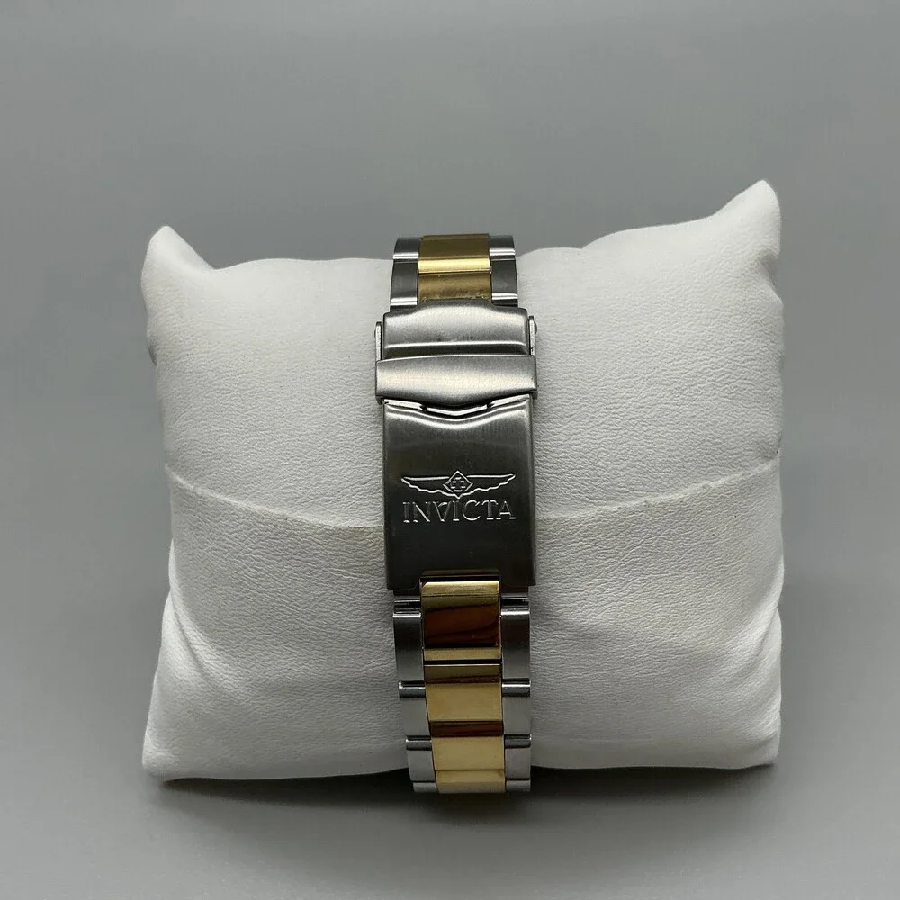 Invicta 12787 Womens Watch 38mm White Heart Dial Two Tone Date New Battery 8